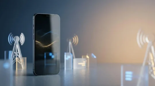 Conceptual representation of mobile data prioritization and network congestion after exceeding data limits