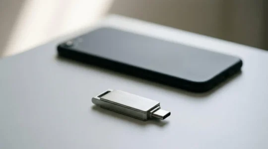 Physical security key authentication contrasted with mobile app verification in modern cybersecurity context