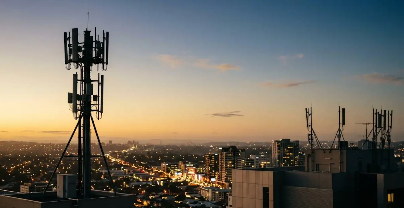 Minimalist environmental shot depicting urban network infrastructure during different times of day