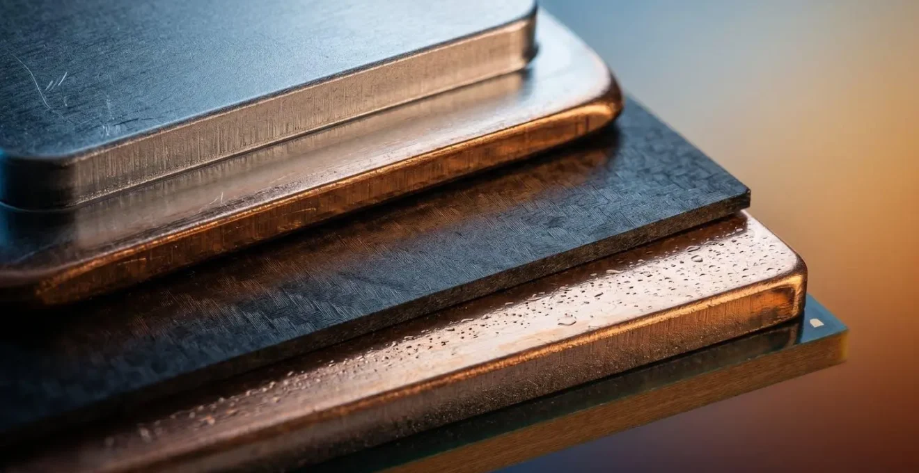 Macro detail of smartphone internal heat dissipation showing processor thermal response