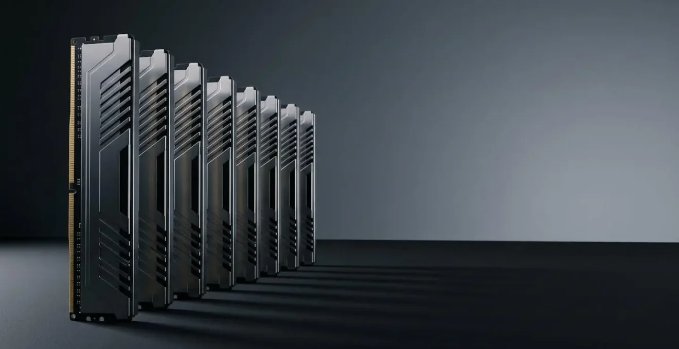 Technical representation of computer memory architecture and data processing